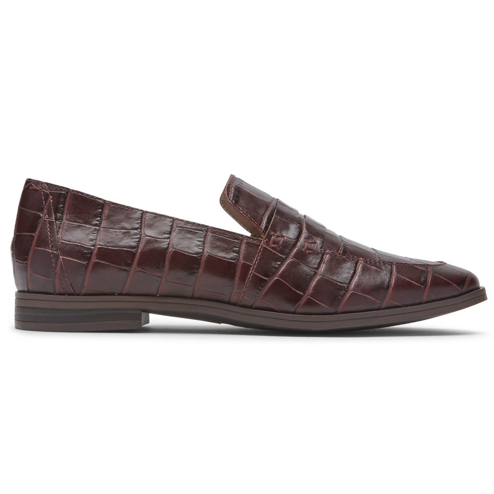 Rockport Canada Perpetua Penny - Womens Loafers Burgundy (SHF612830)